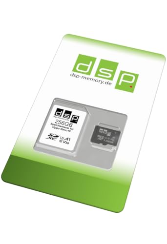 256GB Speicherkarte für Oppo Reno10 (A1, V30, U3) von DSP Memory