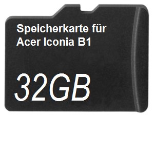 32GB Speicherkarte für Acer Iconia B1 von DSP Memory