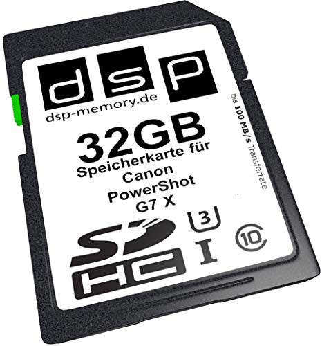 32GB Ultra Highspeed Speicherkarte für Canon PowerShot G7 X Digitalkamera von DSP Memory