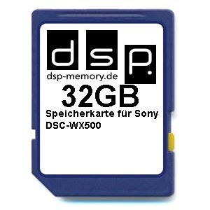 32GB Ultra Highspeed Speicherkarte für Sony DSC-WX500 Digitalkamera von DSP Memory