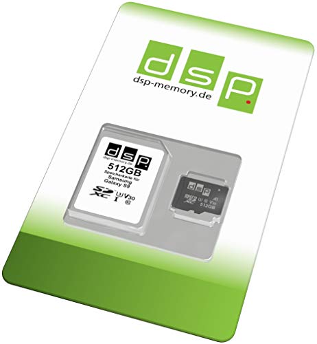 512GB Speicherkarte (A1, V30, U3) für Samsung Galaxy S9 von DSP Memory