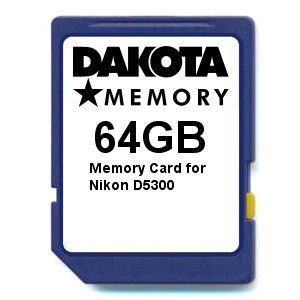 64GB Memory Card for Nikon D5300 von DSP Memory