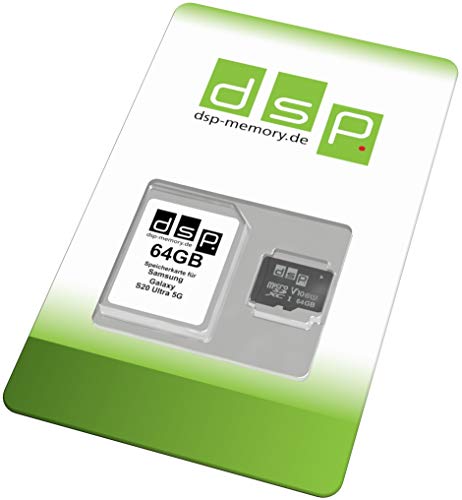 64GB microSDXC Speicherkarte (Class 10) für Samsung Galaxy S20 Ultra 5G von DSP Memory