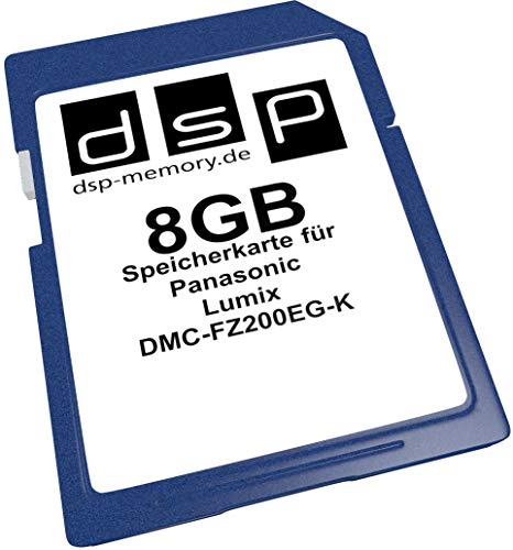 8GB Speicherkarte für Panasonic Lumix DMC-FZ200EG-K von DSP Memory