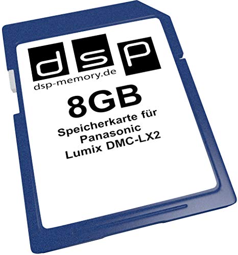DSP Memory 8GB Speicherkarte für Panasonic Lumix DMC-LX2 von DSP Memory