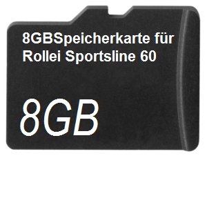 8GBSpeicherkarte für Rollei Sportsline 60 von DSP Memory