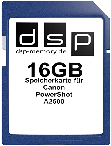 DSP Memory 16GB Speicherkarte für Canon PowerShot A2500 von DSP Memory