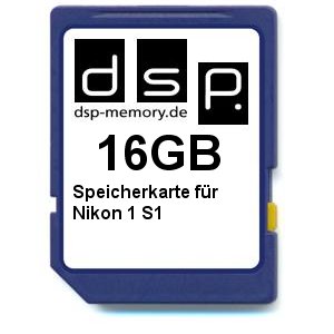 DSP Memory 16GB Speicherkarte für Nikon 1 S1 von DSP Memory