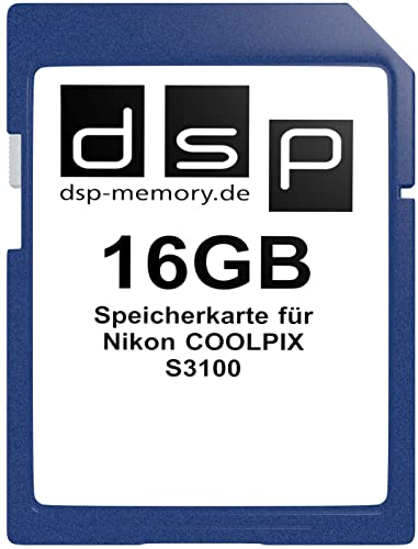 DSP Memory 16GB Speicherkarte für Nikon COOLPIX S3100 von DSP Memory