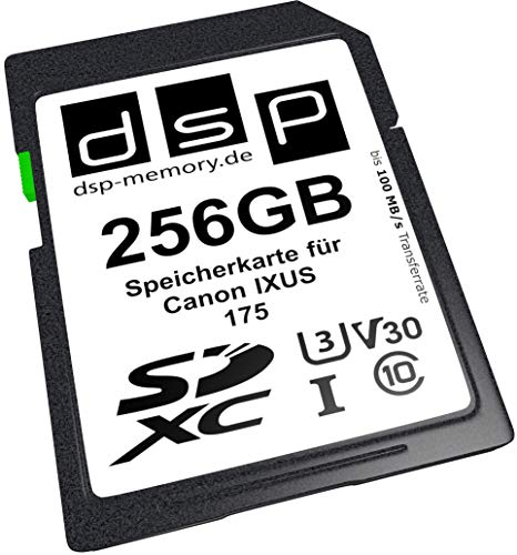 DSP Memory 256GB Professional V30 Speicherkarte für Canon IXUS 175 Digitalkamera von DSP Memory