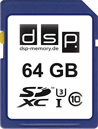 DSP Memory 64GB SDXC UHS-I Speicherkarte High Speed SD3.0 U3 (bis 95MB/s Lesen) für Digitalkamera � von DSP Memory