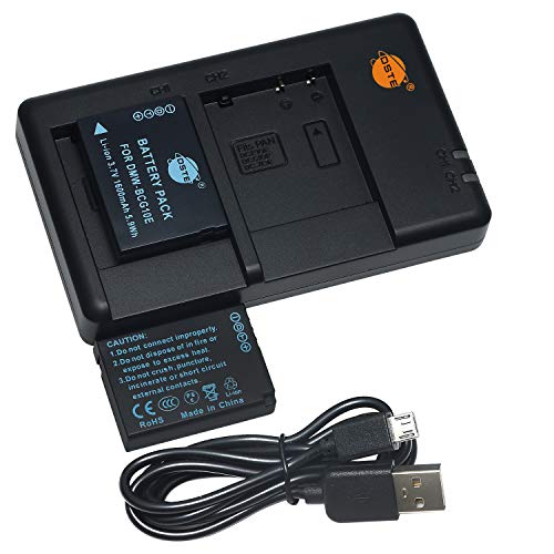 DSTE 2 Stück DMW-BCG10E (1600 mAh/3,7 V) Akku Ladegerät kompatibel mit Panasonic Lumix DMC-ZS5 DMC-ZS8 DMC-ZS9 DMC-ZS10 DMC-ZS15 DMC-ZS19 DMC-ZS20 von DST Electron Technological Co., Ltd