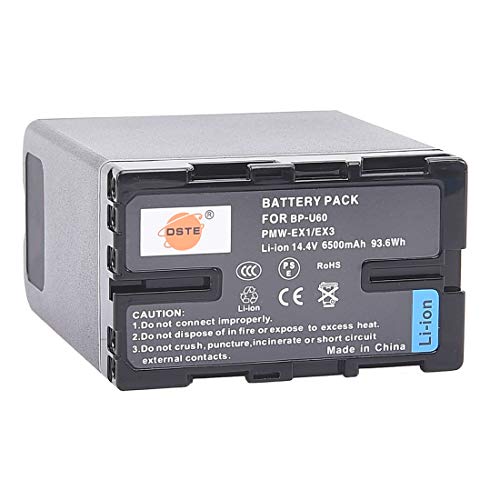 DSTE BP-U60 Akku, hohe Kapazität, kompatibel mit Sony PMW-100 PMW-F3 PMW-EX1 PMW-EX3 PMW-F3K PMW-F3L von DST Electron Technological Co., Ltd
