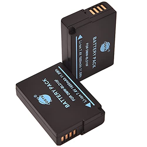 (2-Pack) DMW-BLD10E DSTE Ersatz Batterie Akku Kompatibel für Panasonic DMW-BLD10, DMW-BLD10E, DMW-BLD10PP, DE-A93B und Panasonic Lumix DMC-G3, DMC-GF2, DMC-GX1 von DSTE DE