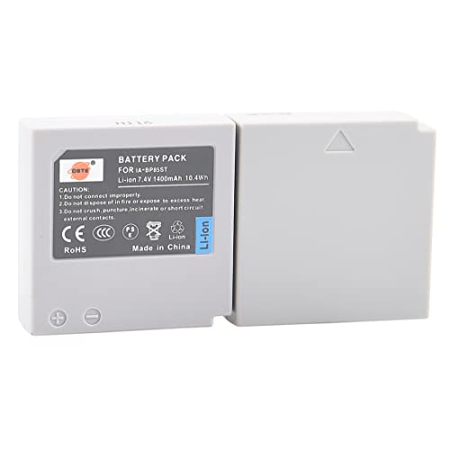 (2-Pack) IA-BP85ST DSTE Ersatz Batterie Akku Kompatibel für Samsung VP-HMX08 VP-HMX10 VP-HMX10C VP-HMX20C VP-MX10 VP-MX20 VP-MX25 HMX-H100 HMX-H104 HMX-H105 HMX-H106 SC-HMX10 SMX-F30 SMX-F33 SMX-F34 von DSTE DE