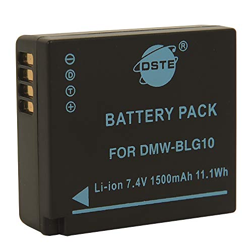 DMW-BLG10 DSTE Ersatz Batterie Akku Kompatibel für DMW-BLG10E DMW-BLE9 und Leica BP-DC15,Panasonic DC-LX100 II,DMC-GF6,GX80,GX85 von DSTE DE