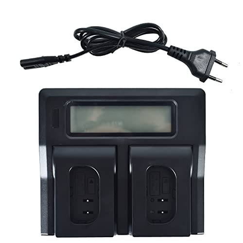 DSTE 1.5A Schnellladegerät Doppeltes Ladegerät mit LCD-Display Kompatibel für Panasonic DMW-BLJ31,DMW-BLJ31e,LUMIX DC-S1,LUMIX DC-S1R,LUMIX DC-S1H,DMW-BGS1R DSTE 1.5A Schnellladegerät Doppeltes Ladegerät mit LCD-Display Kompatibel für Panasonic DMW-BLJ31,DMW-BLJ31e,LUMIX DC-S1,LUMIX DC-S1R,LUMIX DC-S1H,DMW-BGS1R von DSTE DE