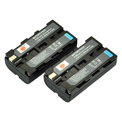 DSTE 2-Pack Ersatz Batterie Akku Kompatibel für Sony NP-F330 NP-F530 NP-F550 NP-F570 CCD-RV100 CCD-RV200 CCD-SC5 CCD-SC5/E CCD-SC55E CCD-SC55 CCD-SC6 CCD-SC65 CCD-SC9 CCD-TR1 Kamera von DSTE DE