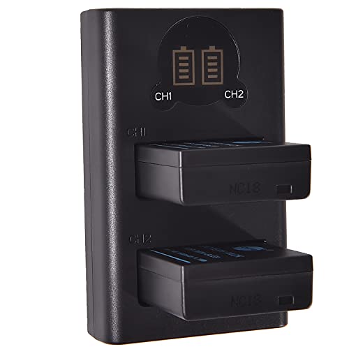 DSTE 2X DMW-BLG10 Ersatz Batterie + Duales USB-Ladegerät mit LCD-Display Kompatibel mit DMW-BLG10E DMW-BLE9 und BP-DC15,DC-LX100 II,DMC-GF6,GX80,GX85 DSTE 2X DMW-BLG10 Ersatz Batterie + Duales USB-Ladegerät mit LCD-Display Kompatibel mit DMW-BLG10E DMW-BLE9 und BP-DC15,DC-LX100 II,DMC-GF6,GX80,GX85 von DSTE DE