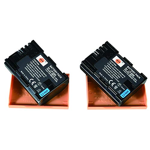 DSTE 2X Full Coded LP-E6N LP E6N Ersatz Batterie Kompatibel mit Canon EOS 5C, EOS R, EOS R5, EOS R6, XC10, XC15 Kameras as LP-E6 DSTE 2X Full Coded LP-E6N LP E6N Ersatz Batterie Kompatibel mit Canon EOS 5C, EOS R, EOS R5, EOS R6, XC10, XC15 Kameras as LP-E6 von DSTE DE