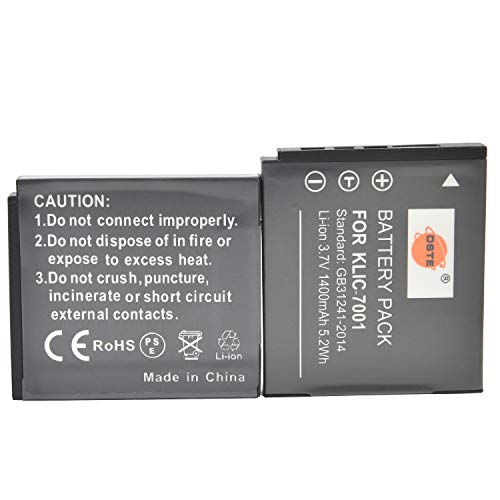 DSTE 2X KLIC-7001 Li-Ionen Akku für Kodark EasyShare V550, V570, V610, V705, V750, M320, M340, M341, M753, M763, M853, M863, M893 is, M1063, M1073 is DSTE 2X KLIC-7001 Li-Ionen Akku für Kodark EasyShare V550, V570, V610, V705, V750, M320, M340, M341, M753, M763, M853, M863, M893 is, M1063, M1073 is von DSTE DE