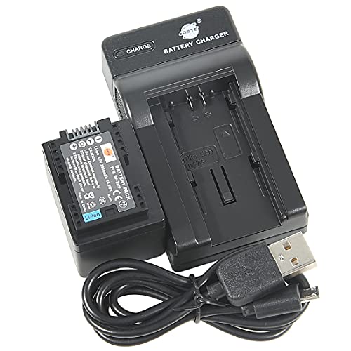DSTE BP-727 Li-Ionen Batterie und Micro USB Ladegerät Anzug kompatibel mit Canon BP-727F LEGRIA HF M52 M56 M60 R306 R406 R506 VIXIA HF M50 M500 M506 R50 SLR Kamera als Canon BP-718 DSTE BP-727 Li-Ionen Batterie und Micro USB Ladegerät Anzug kompatibel mit Canon BP-727F LEGRIA HF M52 M56 M60 R306 R406 R506 VIXIA HF M50 M500 M506 R50 SLR Kamera als Canon BP-718 von DSTE DE