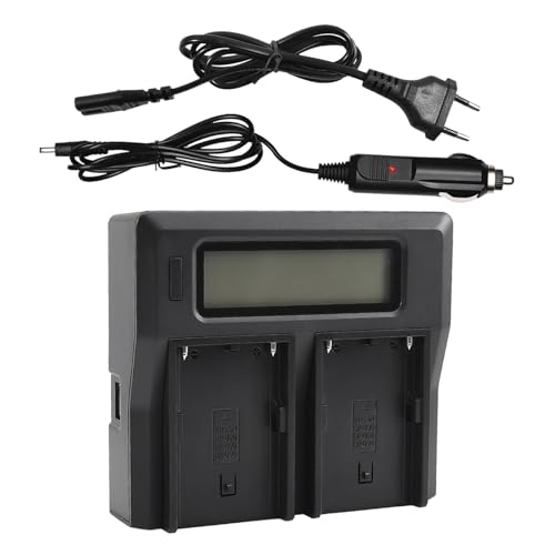 DSTE BP-U60 LCD 1.5A Fast Charging Dual Ladegerät (EU-Stecker) Kompatibel mit Sony PXW-FS5 PXW-FS7 PMW-EX1 PMW-EX1R PMW-EX3 PMW-EX160 PMW-EX260 PMW-EX280 von DSTE DE