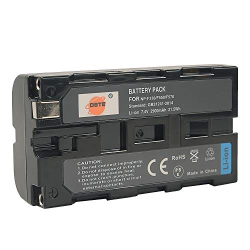 DSTE Ersatz Batterie Akku Kompatibel für NP-F550 und NP-F570,NP-F330,NP-F750,NP-F970 und CCD-RV100 CCD-RV200 CCD-SC5 CCD-SC55E CCD-SC55 CCD-SC6 CCD-SC7/E CCD-SC9 CCD-TR1 Kamera von DSTE DE