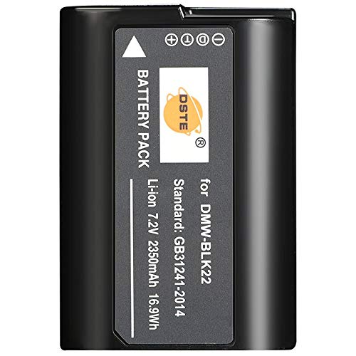 DSTE Ersatz Batterie Akku Kompatibel für Panasonic DMW-BLK22 Sigma BP-61 Batterie,DC-S5 DC-S5KK Lumix DC-G9 II Kamera als DMW-BTC15 von DSTE DE