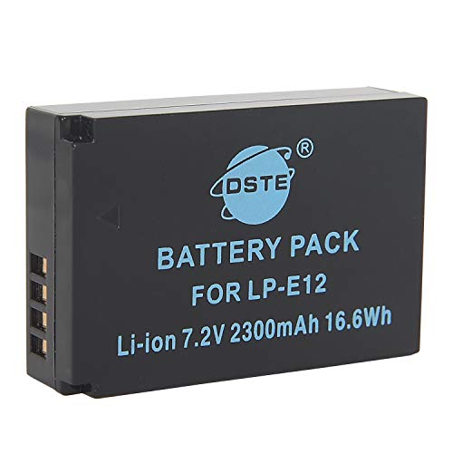 DSTE Ersatz Batterie Akku kompatibel mit Canon LP-E12 EOS M M2 100D Rebel SL1 Kiss X7 DSTE Ersatz Batterie Akku kompatibel mit Canon LP-E12 EOS M M2 100D Rebel SL1 Kiss X7 von DSTE DE