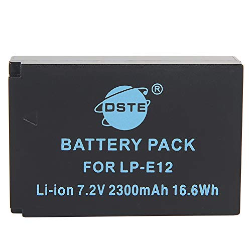 DSTE Ersatz Batterie Akku kompatibel mit Canon LP-E12 EOS M M2 100D Rebel SL1 Kiss X7 DSTE Ersatz Batterie Akku kompatibel mit Canon LP-E12 EOS M M2 100D Rebel SL1 Kiss X7 von DSTE DE