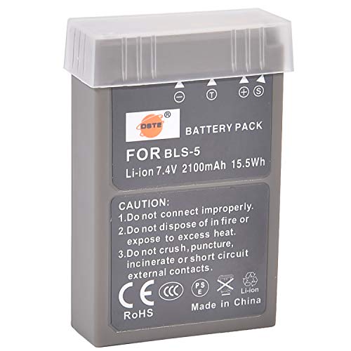 DSTE Ersatz Batterie Akku kompatibel mit Olympus PS-BLS5, BLS5, BLS-5, OM-D E-M10, Pen E-PL2, E-PL5, E-PL6, E-PM2, Stylus 1 SLR Kameras DSTE Ersatz Batterie Akku kompatibel mit Olympus PS-BLS5, BLS5, BLS-5, OM-D E-M10, Pen E-PL2, E-PL5, E-PL6, E-PM2, Stylus 1 SLR Kameras von DSTE DE