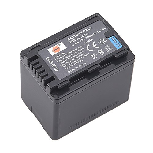DSTE Ersatz Batterie Akku kompatibel mit Panasonic VBT380,HC-V110,HC-V210,HC-V520,HC-V720, HC-W570,HC-W580, VW-BC10E von DSTE DE