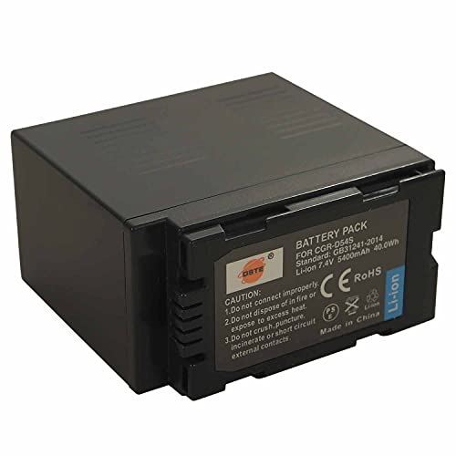 DSTE Ersatz Kompatibel für Akku Panasonic CGA-D54, CGA-D54S, CGR-D54S, AG-DVC180A, AG-DVC30, AG-DVC60 von DSTE DE