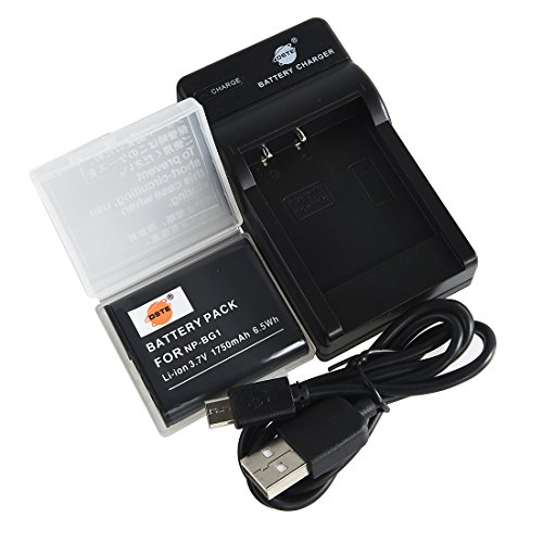 DSTE Li-Ionen Batterie und Micro USB Ladegerät Anzug kompatibel mit Sony NP-BG1 NP-FG1 DSC-H3 DSC-H7 DSC-H9 DSC-H10 DSC-H20 DSC-HX7V Kamera von DSTE DE