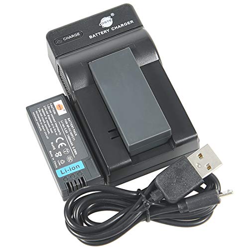 DSTE NP-FC10 Li-Ionen Batterie (2-Pack) und Micro USB Ladegerät Anzug kompatibel mit Sony NP-FC11 DSC-F77 DSC-FX77 DSC-P2 DSC-P3 DSC-P5 DSC-P7 DSC-P8 DSC-P9 DSC-P10 DSC-P12 Kamera von DSTE DE