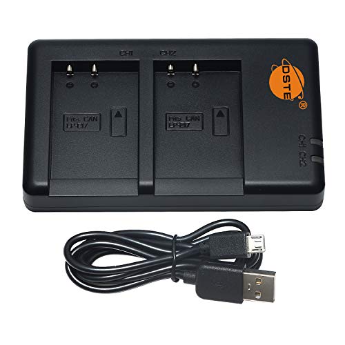 DSTE USB Dual Akkuladegerät Kompatibel mit Canon LP-E17 Batterie als LC-E17 - Versorgung über Micro-USB zu USB-A 2.0-Ladekabel DSTE USB Dual Akkuladegerät Kompatibel mit Canon LP-E17 Batterie als LC-E17 - Versorgung über Micro-USB zu USB-A 2.0-Ladekabel von DSTE DE