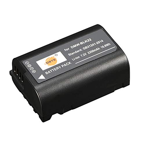 DSTE DMW-BLK22 Wiederaufladbarer Li-Ionen Akku Kompatibel mit Panasonic Lumix S5 DC-S5K DC-S5GK DSTE DMW-BLK22 Wiederaufladbarer Li-Ionen Akku Kompatibel mit Panasonic Lumix S5 DC-S5K DC-S5GK von DSTE Electron