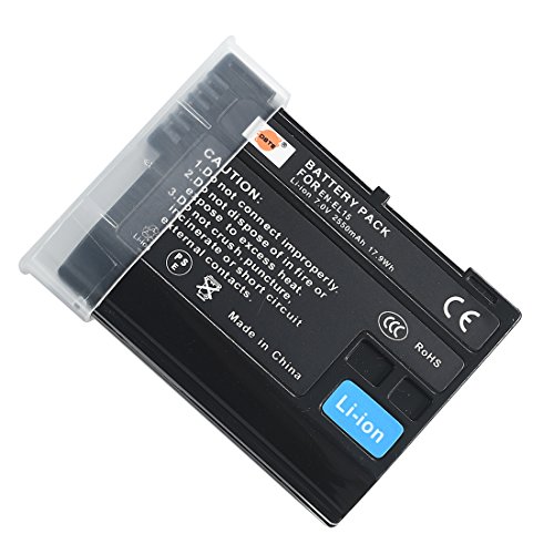 DSTE Electron EN-EL15 ENEL15 Ersatz Batterie Akku Kompatibel mit Nikon Z6 Z7 D500 D600 D610 D800 D850 D800E D750 D7000 D7100 D7200, JIA117A1 von DSTE Electron