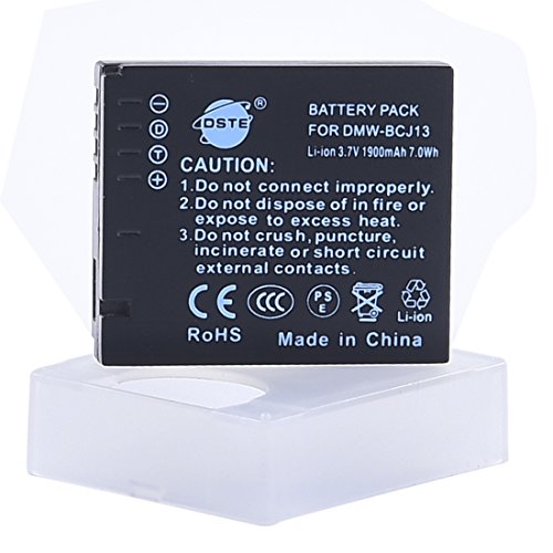 DSTE Ersatz Batterie Li-Ionen-Akku Compatible für DMW-BCJ13 DMW-BCJ13E DMW-BCJ13PP und Panasonic Lumix DMC-LX5K,DMC-LX5W,DMC-LX55,DMC-LX7,DMC-LX7GK,DMC-LX7K,DMC-LX7W, D-LUX5,D-LUX6 von DSTE Electron