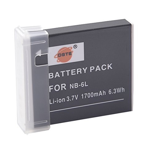 DSTE Ersatz Batterie Li-Ionen-Akku Compatible für NB-6L NB-6LH und Canon PowerShot SX170 is, SX240, SX260, SX270, SX280, SX500, SX510, SX600 HS, IXY 110 is, IXY 25 is, IXUS 85 is, IXUS 95 is Kamera DSTE Ersatz Batterie Li-Ionen-Akku Compatible für NB-6L NB-6LH und Canon PowerShot SX170 is, SX240, SX260, SX270, SX280, SX500, SX510, SX600 HS, IXY 110 is, IXY 25 is, IXUS 85 is, IXUS 95 is Kamera von DSTE Electron