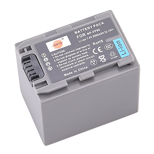 DSTE Ersatz Batterie Li-Ionen-Akku Compatible für NP-FP90 und DCR-HC16,DCR-HC16E,DCR-HC17,DCR-HC17E,DCR-HC18,DCR-HC18E,DCR-HC19E,DCR-HC20, DCR-HC20E,DCR-HC21 Kamera von DSTE Electron