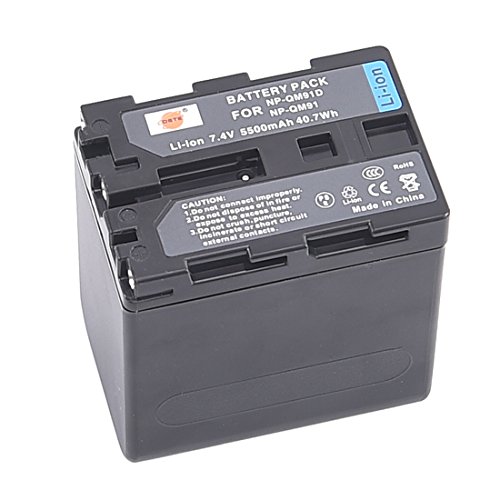 DSTE Ersatz Batterie Li-Ionen-Akku Compatible für NP-QM91D, NP-QM91 und Sony CCD-TRV318, CCD-TRV328, CCD-TRV338, DCR-DVD100, DCR-DVD200, DCR-DVD201, DCR-DVD300, DCR-HC14, DCR-PC105, DCR-PC120BT Kamera von DSTE Electron