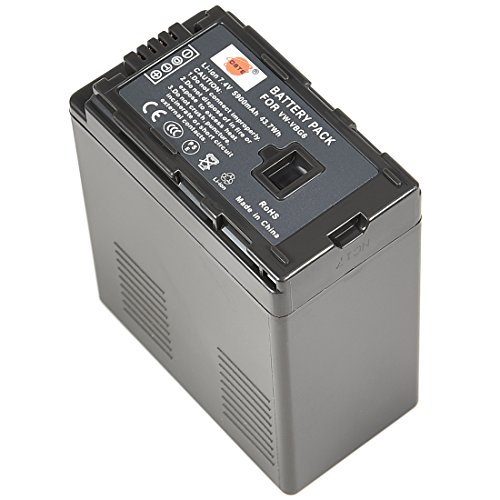 DSTE Ersatz Batterie Li-Ionen-Akku Compatible für VBG6 und Panasonic NV-GS90,NV-GS98,PV-GS90,PV-GS320,PV-GS500,SDR-H90,SDR-H258,VDR-D50,VDR-D58,VDR-D310,AG-AC7,AG-AC130A,AG-AC160A,AG-AF100,HDC-HMC40 von DSTE Electron