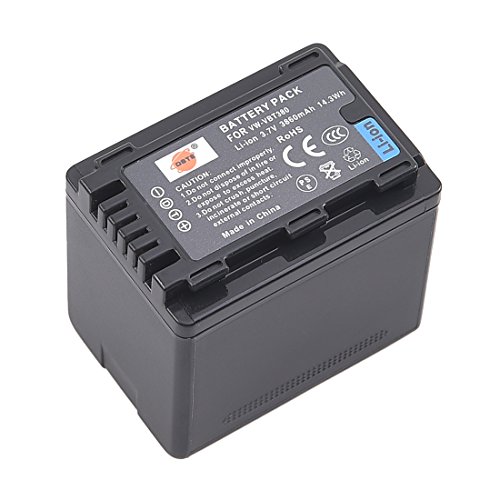 DSTE Ersatz Batterie Li-Ionen-Akku Compatible für VBT380 und Panasonic HC-V210,HC-V520,VW-BC10E,HC-W580,HC-V750,HC-WX970,HC-V710,HC-V720 Digital Kamera Camcorder von DSTE Electron