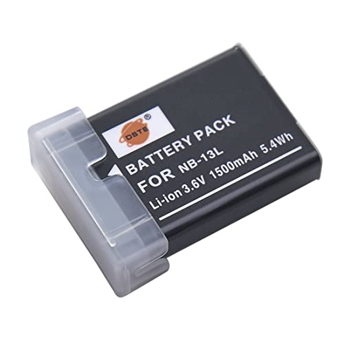 DSTE NB-13L NB13L Li-Ion Akku Kompatibel mit Canon PowerShot G5X, G7X, G9X, G5 X Mark II, G7X Mark II, G9X Mark II, SX740 HS, SX720 HS, SX620 HS DSTE NB-13L NB13L Li-Ion Akku Kompatibel mit Canon PowerShot G5X, G7X, G9X, G5 X Mark II, G7X Mark II, G9X Mark II, SX740 HS, SX720 HS, SX620 HS von XGAGHB