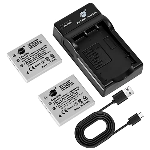 DSTE NP-40 Kamera Akku (2 Pack) und Ladegerät kompatibel mit Fuji FinePix F460 F470 F480 F610 F650 F402 F403 F420 F455 von DSTE Electron