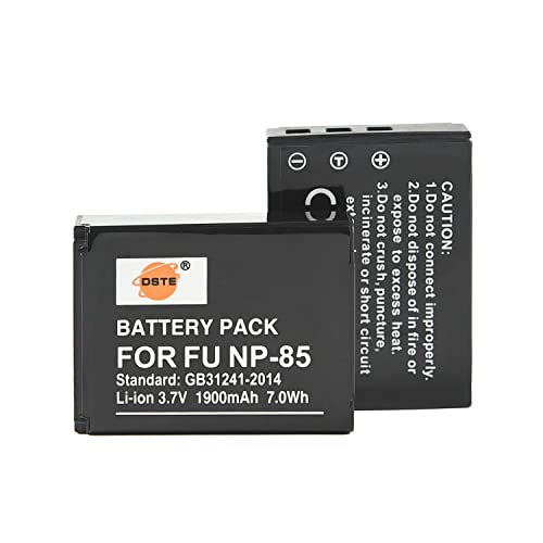 DSTE NP-85 Li-Ion-Akku, wiederaufladbar, kompatibel mit Fujifilm FinePix S1 SL240 SL245 SL260 SL280 SL300 SL305 SL1000 von DSTE Electron