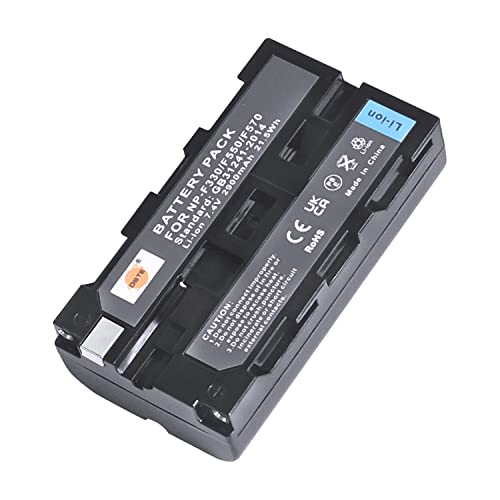 DSTE NP-F550 NP-F570 NP-F330 Ersatz Batterie Akku Kompatibel mit Sony CCD-RV200 CCD-SC5/E CCD-SC55E CCD-SC55 CCD-SC65 CCD-SC7 CCD-SC7/E CCD-SC8/E von DSTE Electron