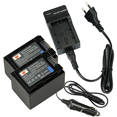DSTE（2 Pack） Ersatz Batterie IA-BP420E + Reise Ladegerät Kompatibel für Samsung F50,S16,F44,F40,SMX-F50,SMX-F44,SMX-F40,HMX-H200,HMX-H204,HMX-H205,HMX-S10,HMX-H300,HMX-S15,HMX-S16,HMX-H305 Kamera von DSTE